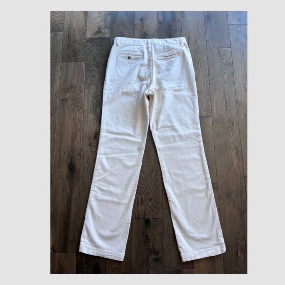 Faherty Organic Cotton Ivory High Rise Straight Leg Jeans Size 26 - Picture 4 of 6